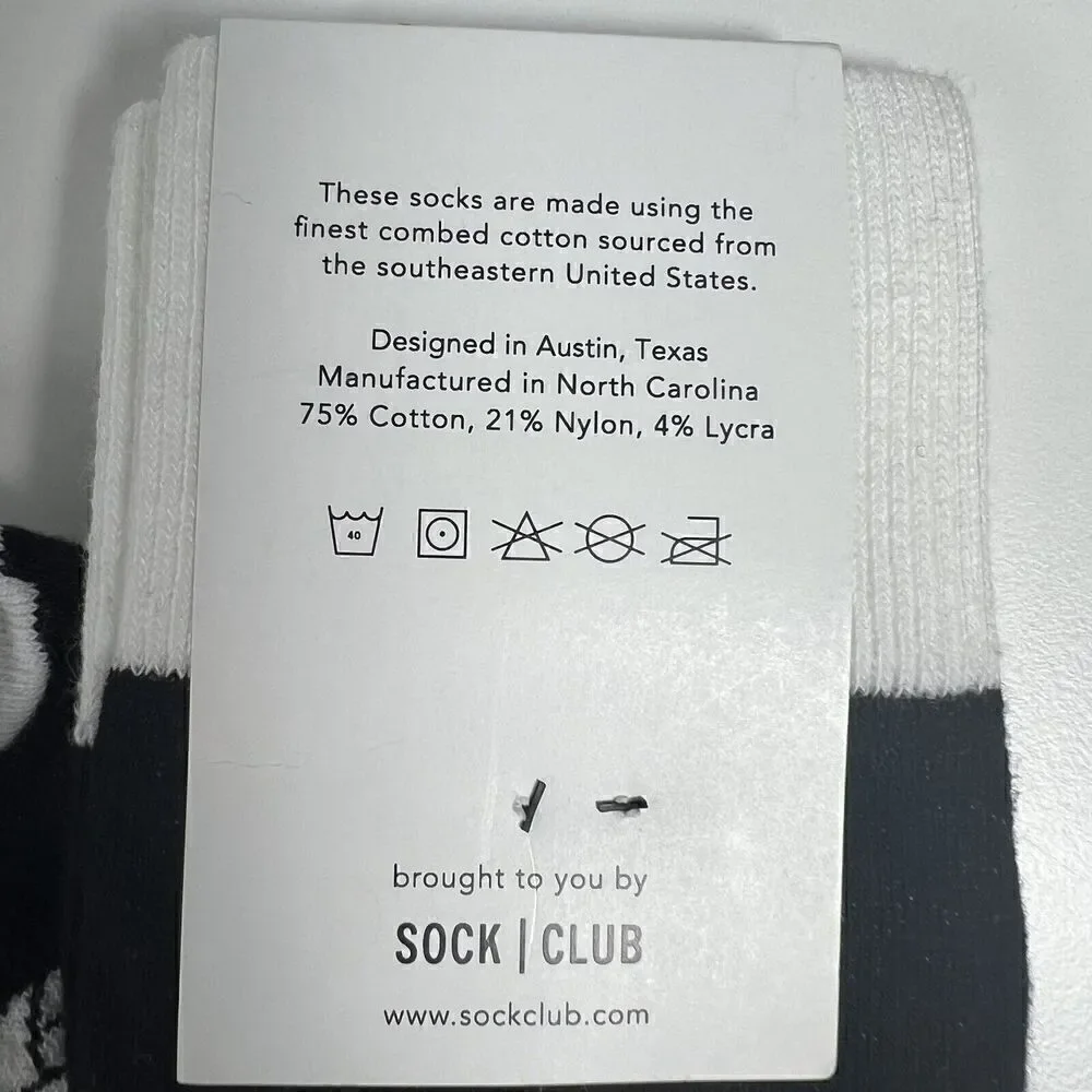 NWT Google Chrome Enterprise Black & White Socks Sock Club